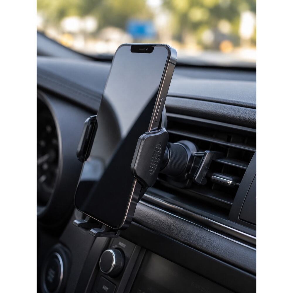 Miracase Universal Car Phone Mount Air Vent Holder Metal Hook Black EUC